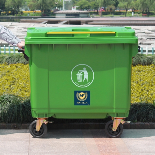 Big Green Plastic Dustbin